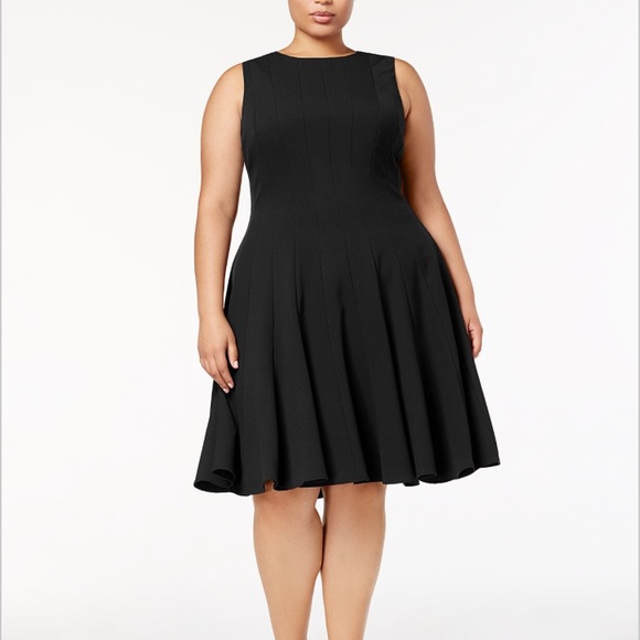 Calvin Klein Dresses & Skirts - Calvin Klein Black Pleated A-Line Dress